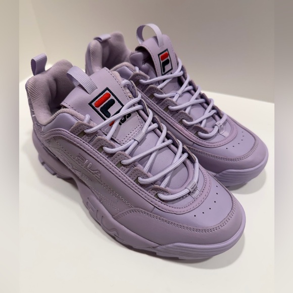 Fila Women’s Disruptor II Embroidery Sneaker - Womens Size 9 - Picture 2 of 10